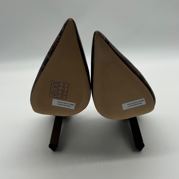 Michael Kors Halle Mule Pumps | Serpent Leather Snake Print Heels | Size 7M NIB - Picture 12 of 13